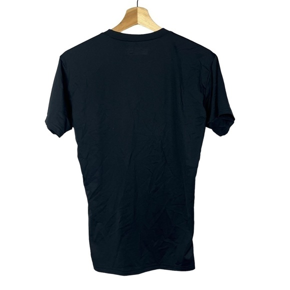 Under Armour Heatgear Black Fitted Compression V-Neck Athletic Top L - Picture 2 of 4